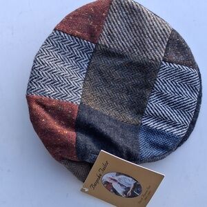 🆕Hanna Hats | Kids Unisex Irish🍀 Wool Tweed Patchwork Flat Cap Size Medium